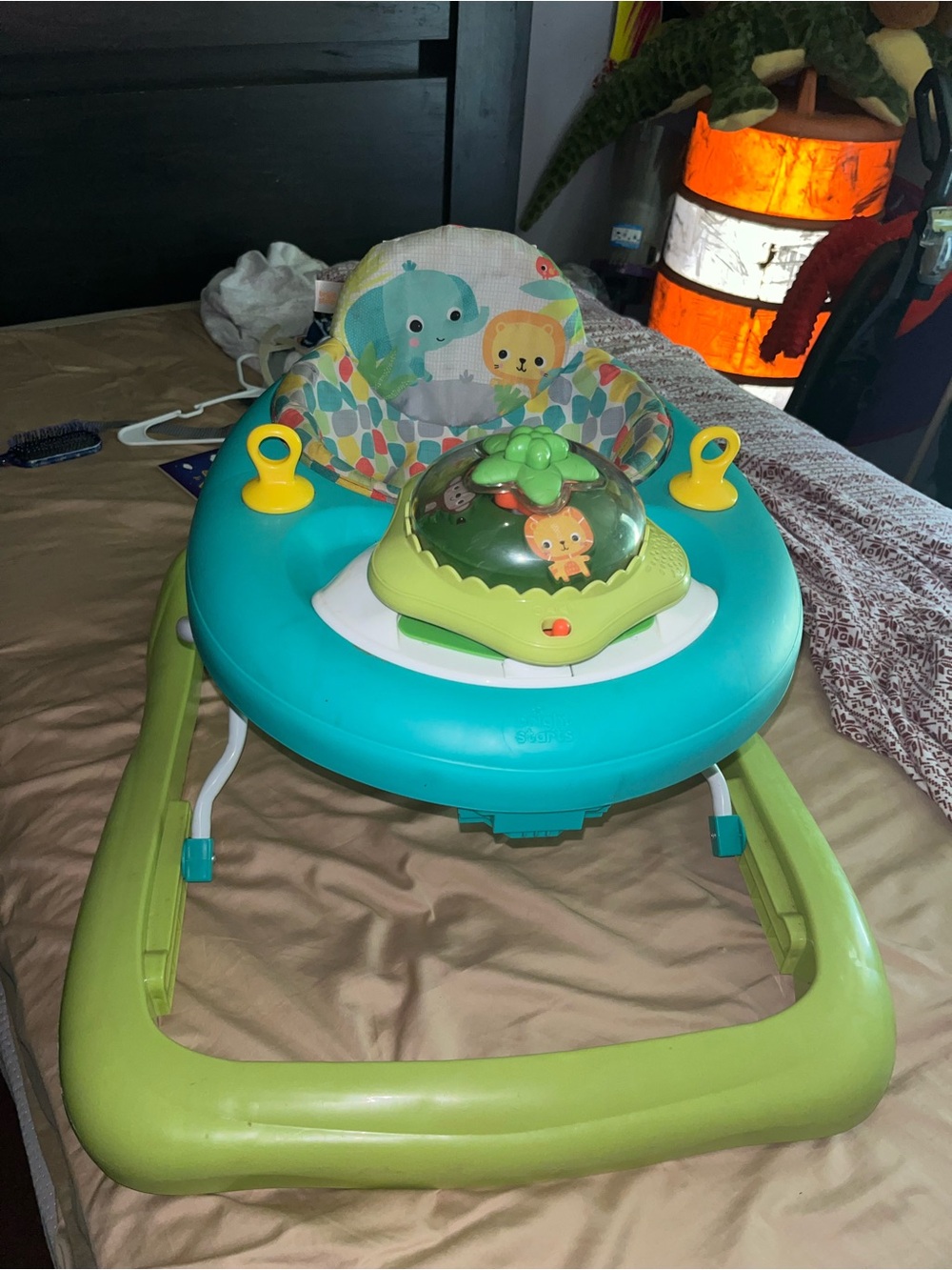 Baby Activity Walker with Teal & Light Green Play Tray